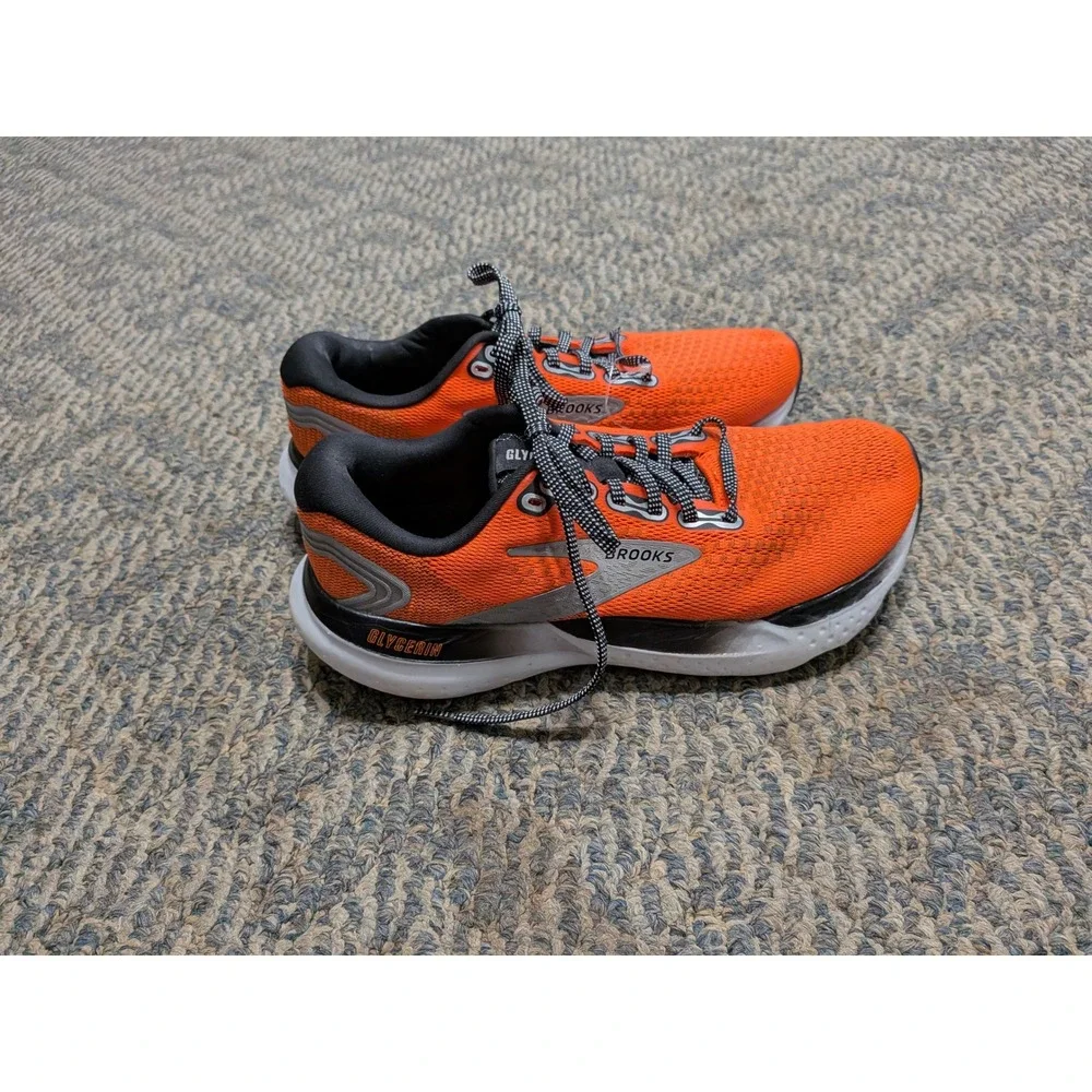 Brooks Glycerin 21 Womens Running Shoes Orange Black 1204081B846 Neutral Sneaker